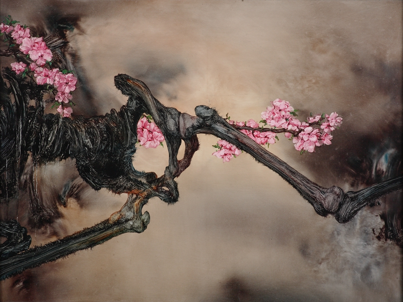 骨与花 no.1  布面油画 130cmx97cm 2012.jpg