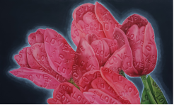 孟涛，《郁金香no.2》，布面油画，200x120 cm，2020.png