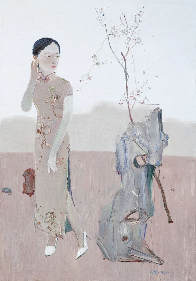 美人儿系列 60×90cm 布面油画 2022.jpg