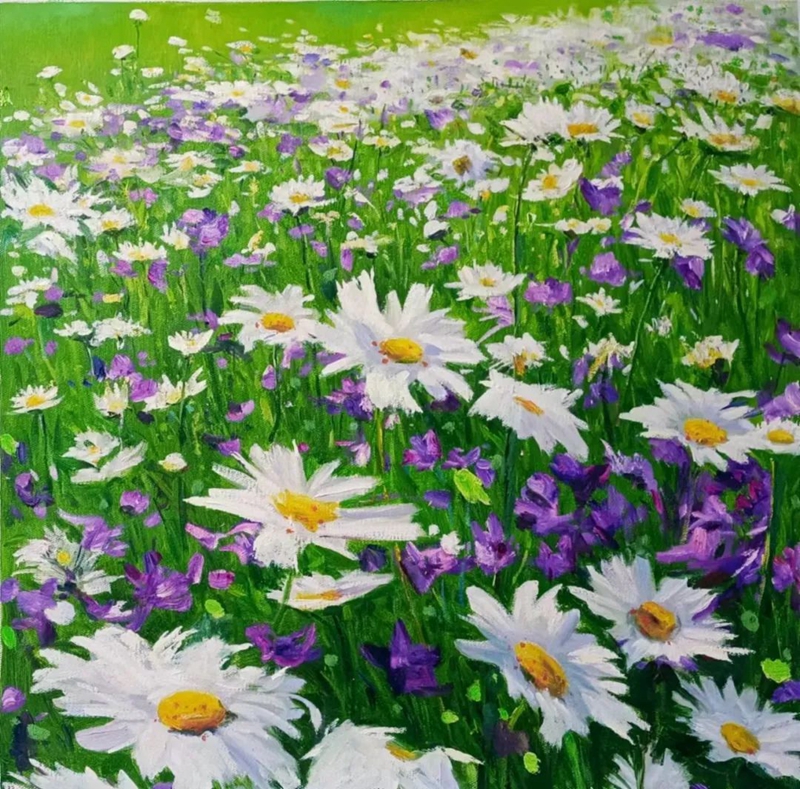 刘克银 《格桑花》60×60cm 油画 2022年.jpg
